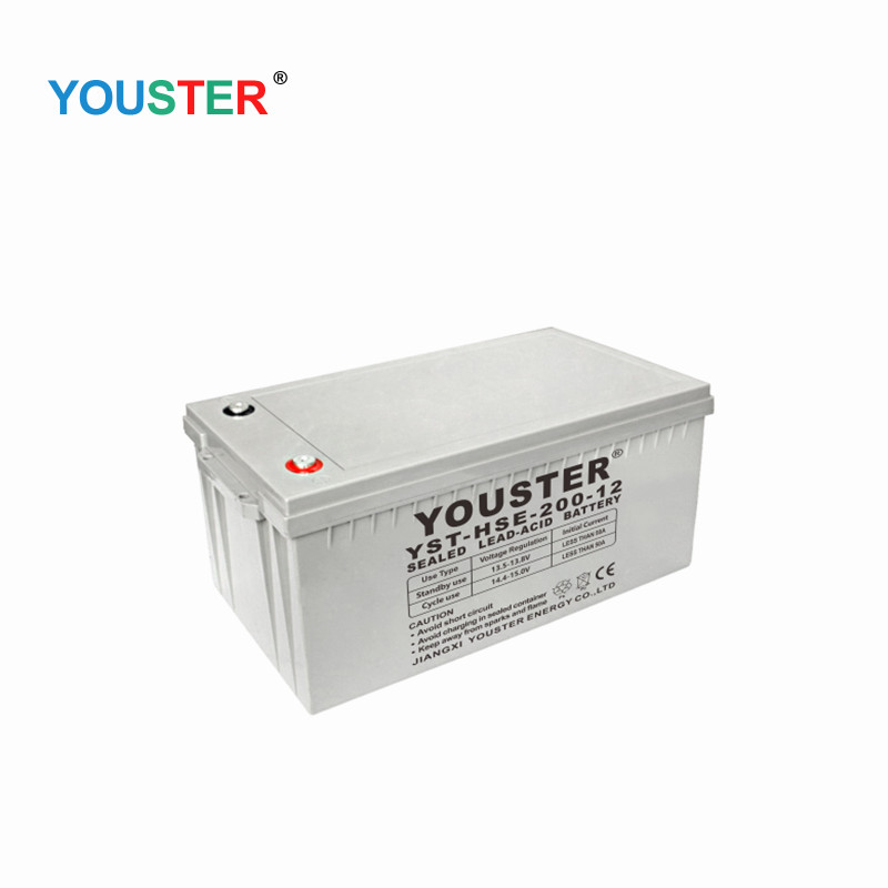 Youster AGM Deep Cycle Gel Lead Acid Inverter 12V200AH СЪВЕТИРАНЕ Гел Слънчева батерия за домашна употреба